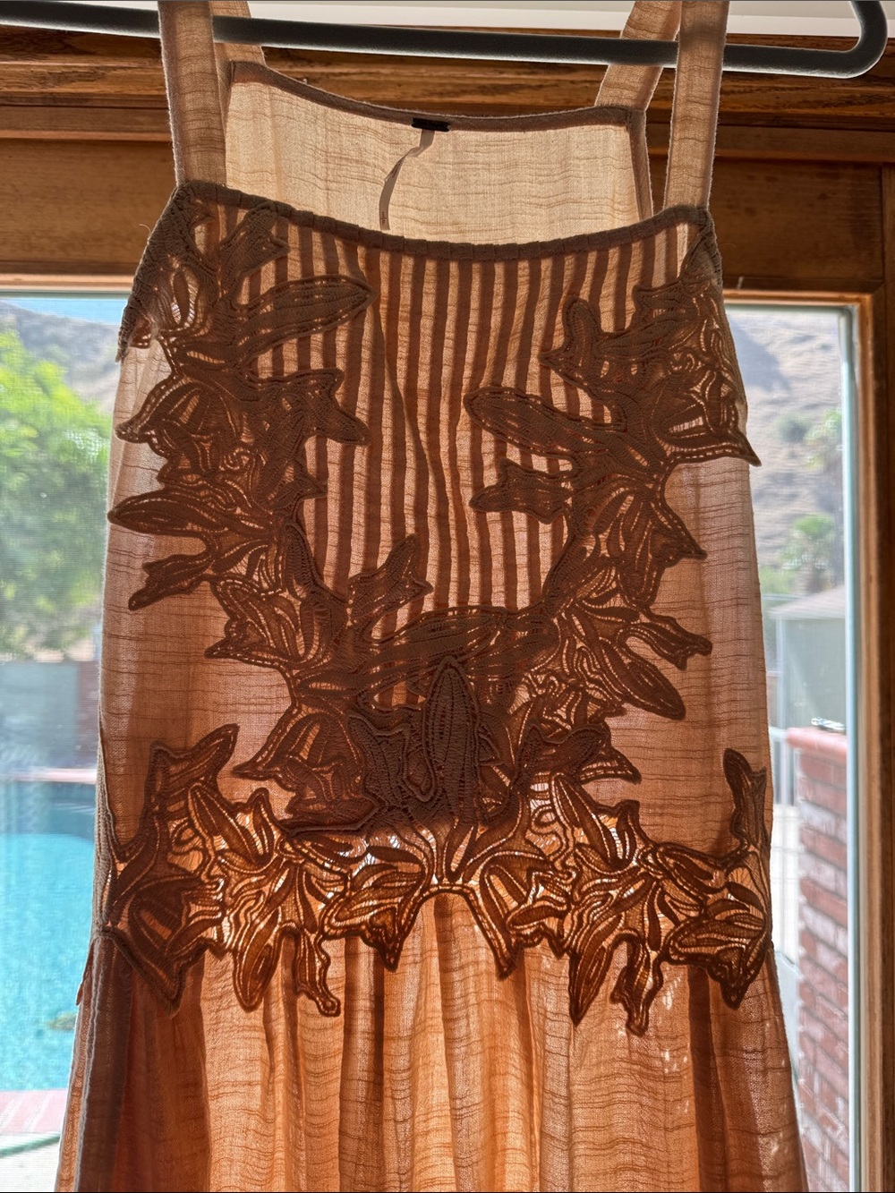 Free People Cream Embroidered Dress - Picture 4 of 7